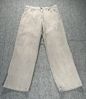 Interstate Corduroy Pants Mens 31x29 Gray Cotton 5-Pocket Skater Casual